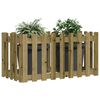 vidaXL Plantenbak verhoogd hekontwerp 100x50x50 cm ge&iuml;mpregneerd hout
