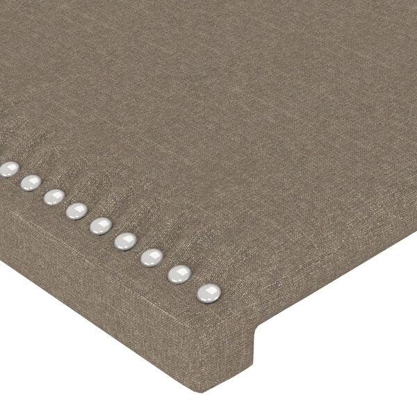 vidaXL Hoofdborden 2 st 90x5x78/88 cm stof taupe