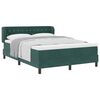 vidaXL Boxspringbed met hoofdeinde Donkergroen 140 x 200 cm Fluweel