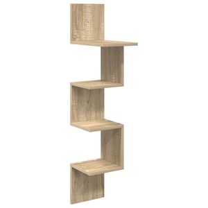 vidaXL Wandplank Muurmontage Sonoma Eiken 32 x 21 x 107 cm
