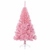 vidaXL Kunstmatig Voorverlicht Kerstboom met 150 LED Roze 120 cm PVC
