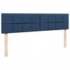 vidaXL Ottoman bed met matrassen 180x200cm stof blauw