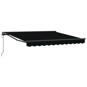 vidaXL Zijde Frame Zwart 300 x 250 cm Polyester met PU-coating