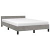 vidaXL Bedframe zonder matras 120x200 cm fluweel lichtgrijs