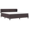 vidaXL Boxspringbed met matras Donkerbruin 180 x 200 cm Stof
