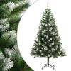 vidaXL Kunstkerstboom met scharnieren en sneeuw 150 cm