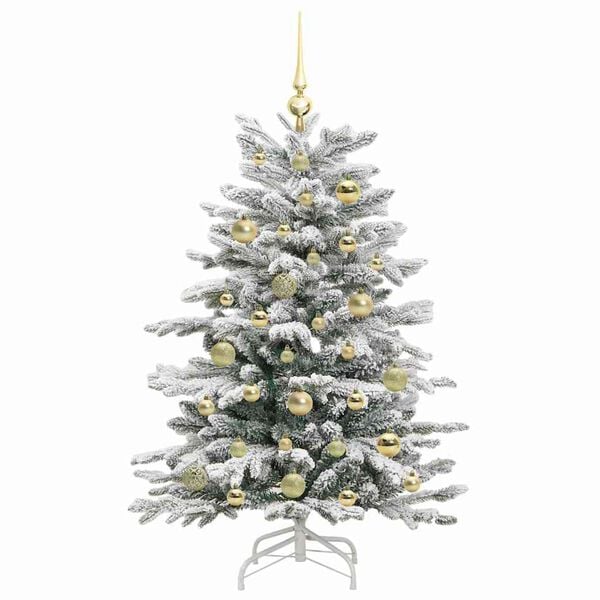 vidaXL Kunstmatige Inklapbare Kerstboom Wit 120 cm PE en PVC