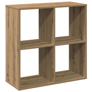 vidaXL Kamerscherm / boekenkast 69,5x29x69,5 cm hout artisanaal eiken
