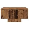 vidaXL Salontafel 60x60x31,5 cm bewerkt hout oud houtkleurig