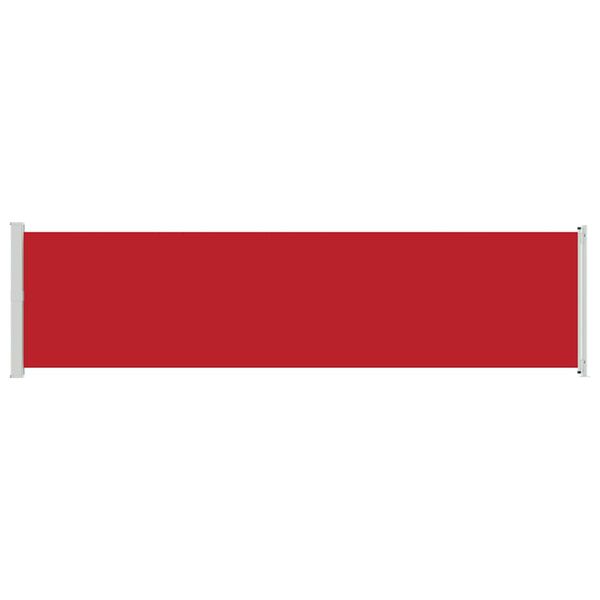 vidaXL Tuinscherm uittrekbaar 600x160 cm rood