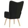 vidaXL Fauteuil Zwart 62 x 67 x 95,5 cm Sherpa Stof