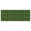 vidaXL Balkonscherm met bladeren Groen 200 x 75 cm