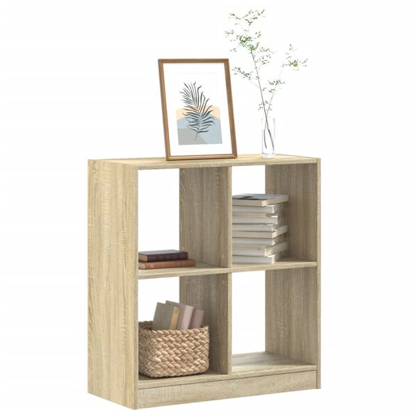 vidaXL Boekenkast 68,5x32x75 cm bewerkt hout sonoma eikenkleurig