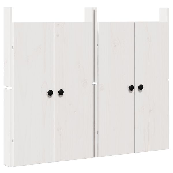 vidaXL Keukendeur MEPPEL 2 pcs Wit 50 x 9 x 82 cm Massief grenenhout