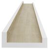 vidaXL Wandschappen 2 st 100x9x3 cm wit en sonoma eikenkleurig