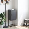 vidaXL Hoge kast 36x39x107 cm staal antracietkleurig