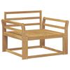 vidaXL Buiten Midden Sofa Massief Acaciahout Wit
