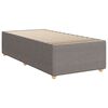 vidaXL Boxspring met matras stof taupe 80x200 cm