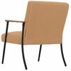 vidaXL Fauteuil Beige 59 x 75 x 78 cm Krullend Wol-achtig Stof