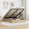 vidaXL Ottoman Bedframe met opslag Sonoma Eiken 203 x 120 x 25 cm