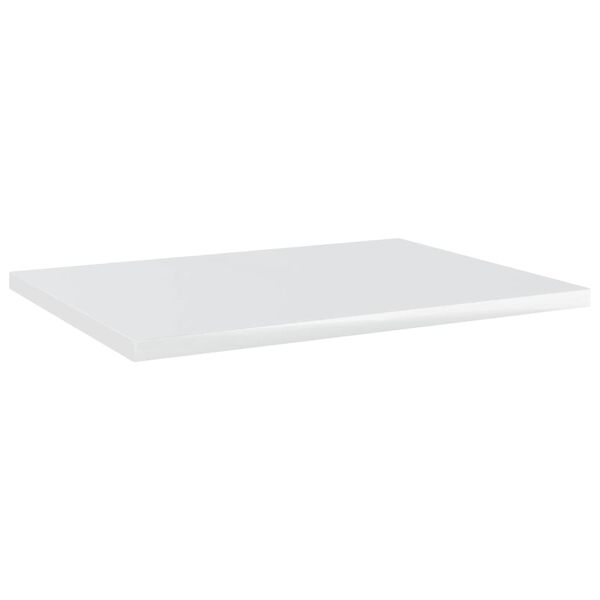 vidaXL Wandschappen 4 st 40x30x1,5 cm bewerkt hout hoogglans wit