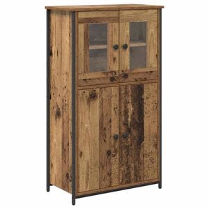 vidaXL Highboard Oud Hout 62 x 32 x 106,5 cm Bewerkt hout