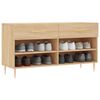 vidaXL Schoenenbank 102x35x55 cm bewerkt hout sonoma eikenkleurig