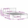 vidaXL Bedframe Wit 160 x 200 cm Massief grenenhout