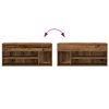 vidaXL Schoenenbank 102x30,5x45 cm bewerkt hout oud houtkleurig