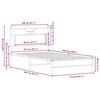 vidaXL Bedframe zonder matras 107x203cm spaanplaat sonoma eikenkleurig