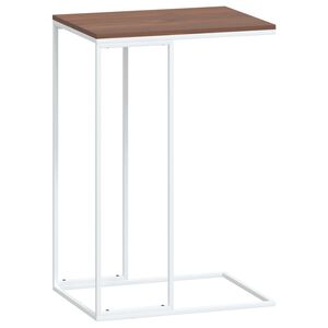 vidaXL Bijzettafel 40x30x59 cm bewerkt hout wit