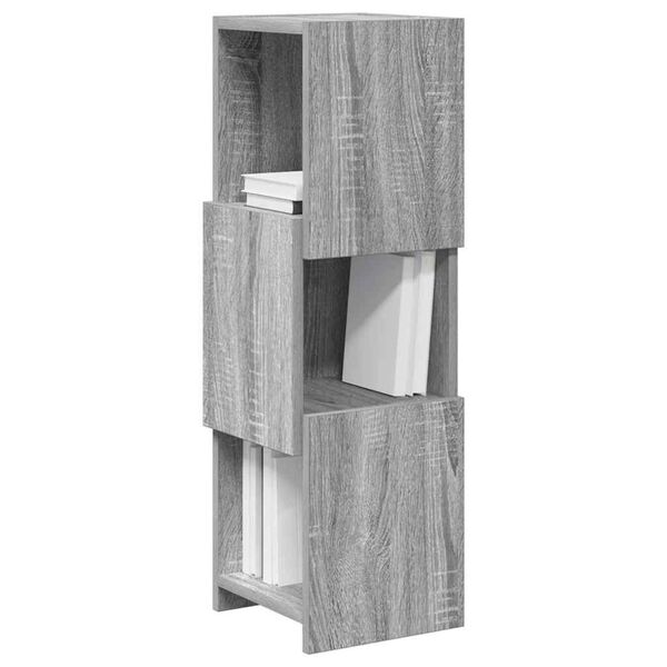vidaXL Hoekkast Grijs Sonoma 25,5x25x80cm Bewerkt hout