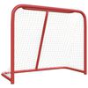 vidaXL Hockeydoel 183x71x122 cm polyester rood en wit