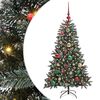 vidaXL Kunstkerstboom Groen 68 x 68 x 120 cm PVC en Plastic en Staal