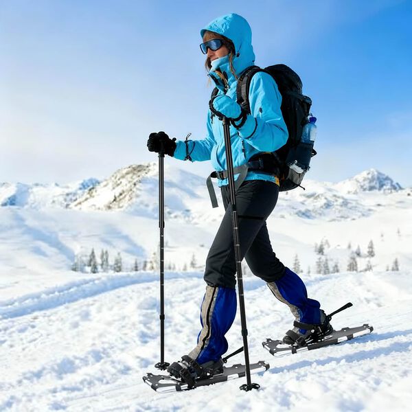 vidaXL 3 in 1 Sneeuwschoenen Zilver en Zwart 30 inches