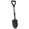 vidaXL Schep Zwart 68,5 cm Krachtig gecoat staal en massief hout