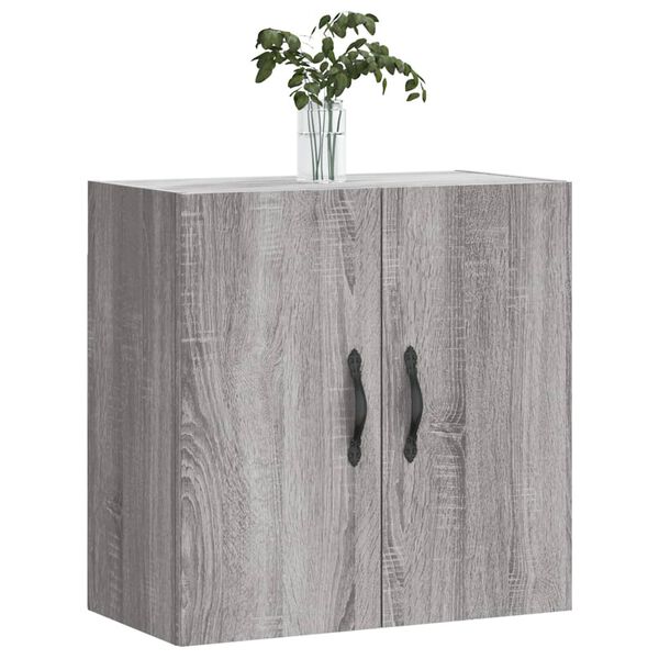 vidaXL Wandkast 60x31x60 cm bewerkt hout grijs sonoma eikenkleurig