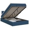 vidaXL Ottoman bed met matras met hoofdeinde Blauw 120 x 200 cm Stof