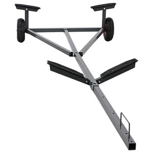 vidaXL Boottrailer Zilver 302 x 107 x 42 cm Staal