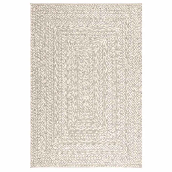 vidaXL Vloerkleed ZIZUR room binnen en buiten 140x200 cm jute look