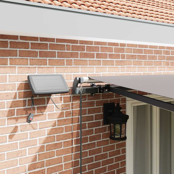 vidaXL Inklapbaar Zonnescherm Lichtgrijs 500 &times;300 cm Stof