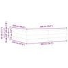 vidaXL Boxspringbed met matras Donkerblauw 200 x 220 cm Stof