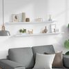 vidaXL Wandschappen 2 st 115x9x3 cm wit