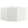 vidaXL Plantenbak Wit 120 x 120 x 50 cm Staal
