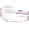vidaXL Boxspring met matras fluweel donkergroen 120x220 cm