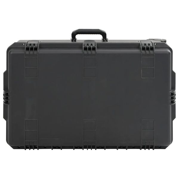 vidaXL Flightcase draagbaar 79,5x51,5x30,5 cm PP zwart