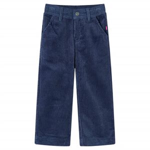 Kinderbroek 116 ribfluweel marineblauw