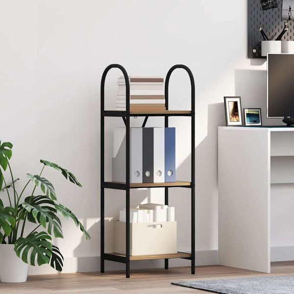 vidaXL Boekenkast Artisan Eiken 40 x 30 x 109 cm Bewerkt hout