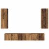 vidaXL Tv-meubelset Wandgemonteerd 5 pcs Oud Hout Bewerkt hout