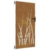 vidaXL Poort 85x175 cm grasontwerp cortenstaal